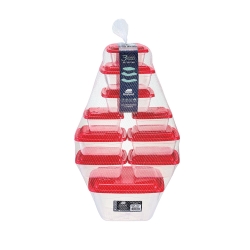 KIT CONTAINER QUADRADO<br>10 PEÇAS