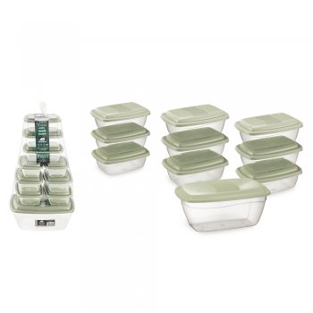 KIT CONTAINER RETANGULAR<br>10 PEÇAS