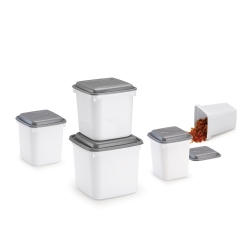  CONJUNTO COM 5 POTES MANTIMENTOS