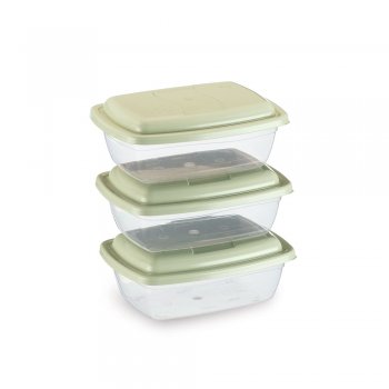 CONJUNTO 3 POTES RETANGULAR