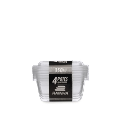 CONJUNTO 04 POTES QUADRADO
